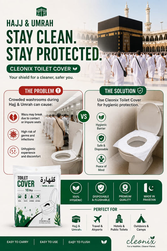 Disposable Travel Toilet Seat Covers (Pack of 10)