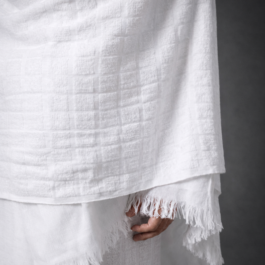 Rukn Classic — 100% Cotton Towel Ihram Set for Men (2 Piece)