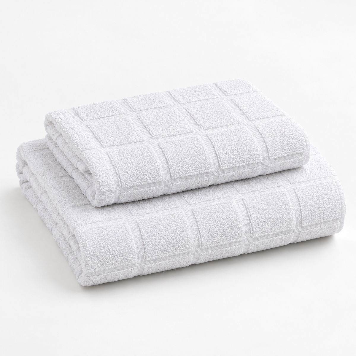 Luxury Men's Ihram for Umrah & Hajj — Breathable Woven Patch Texture