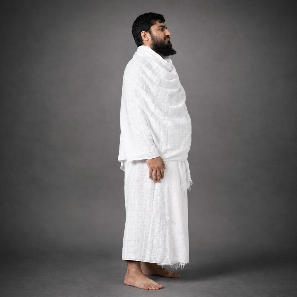 Rukn Classic — 100% Cotton Towel Ihram Set for Men (2 Piece)
