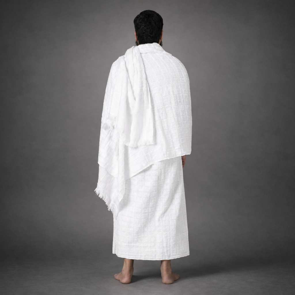 Rukn Classic — 100% Cotton Towel Ihram Set for Men (2 Piece)