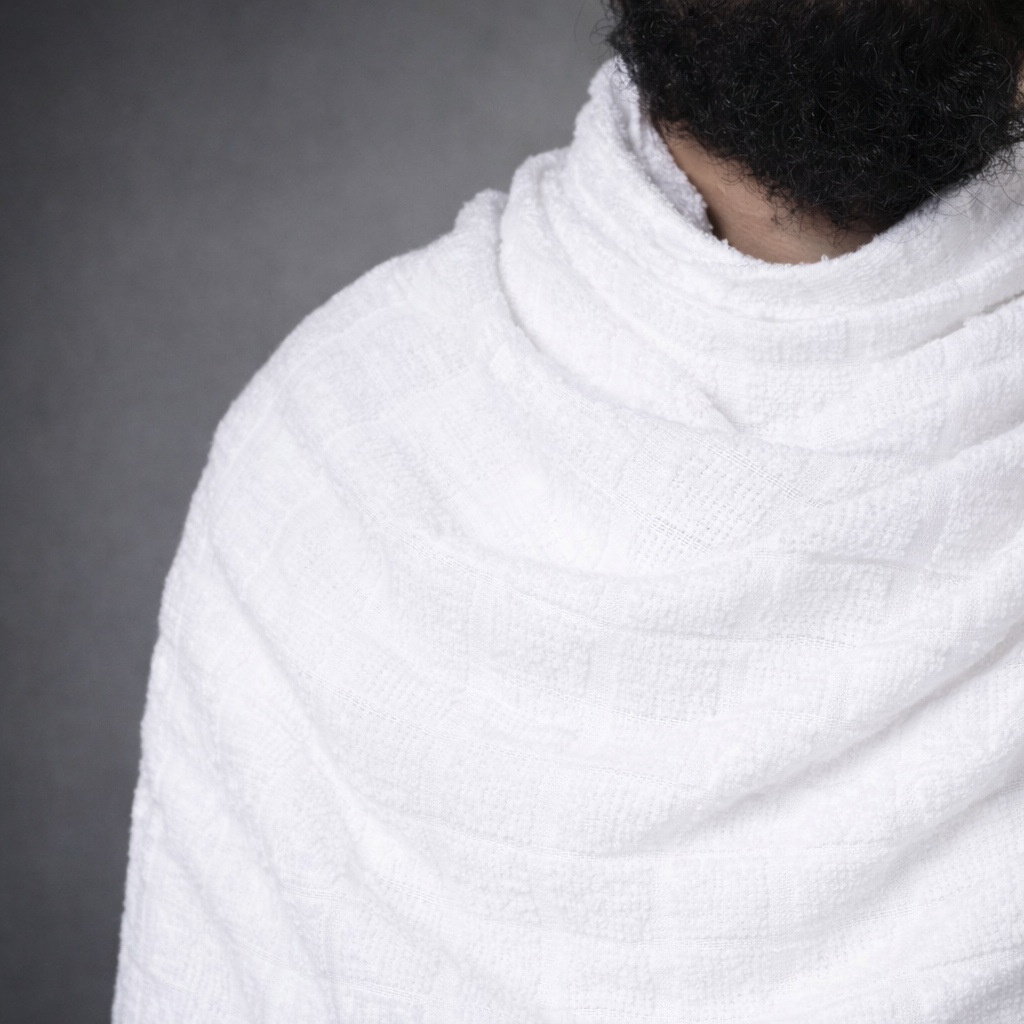 Rukn Classic — 100% Cotton Towel Ihram Set for Men (2 Piece)
