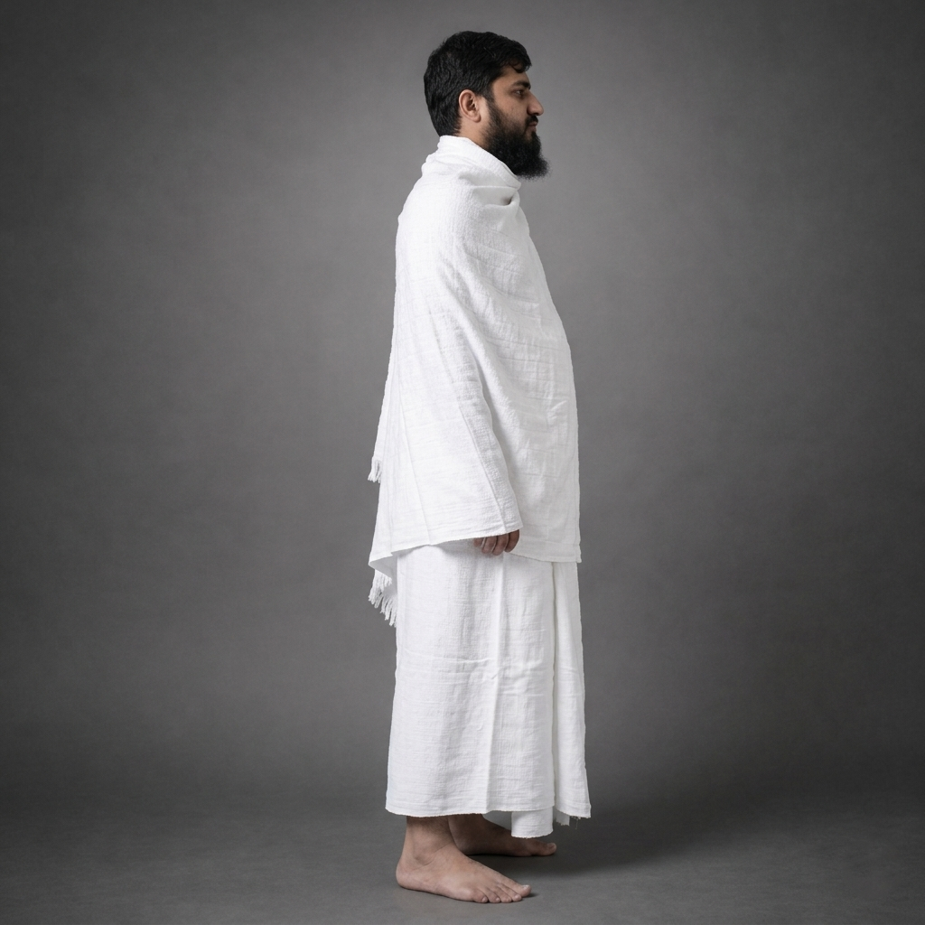 Rukn Premium — Fine Weave 100% Cotton Ihram Set for Men (2 Piece)
