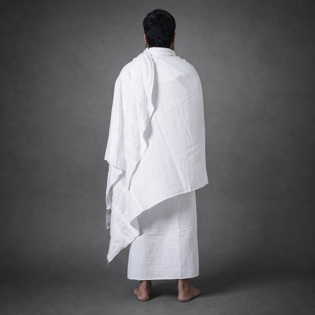 Rukn Premium — Fine Weave 100% Cotton Ihram Set for Men (2 Piece)