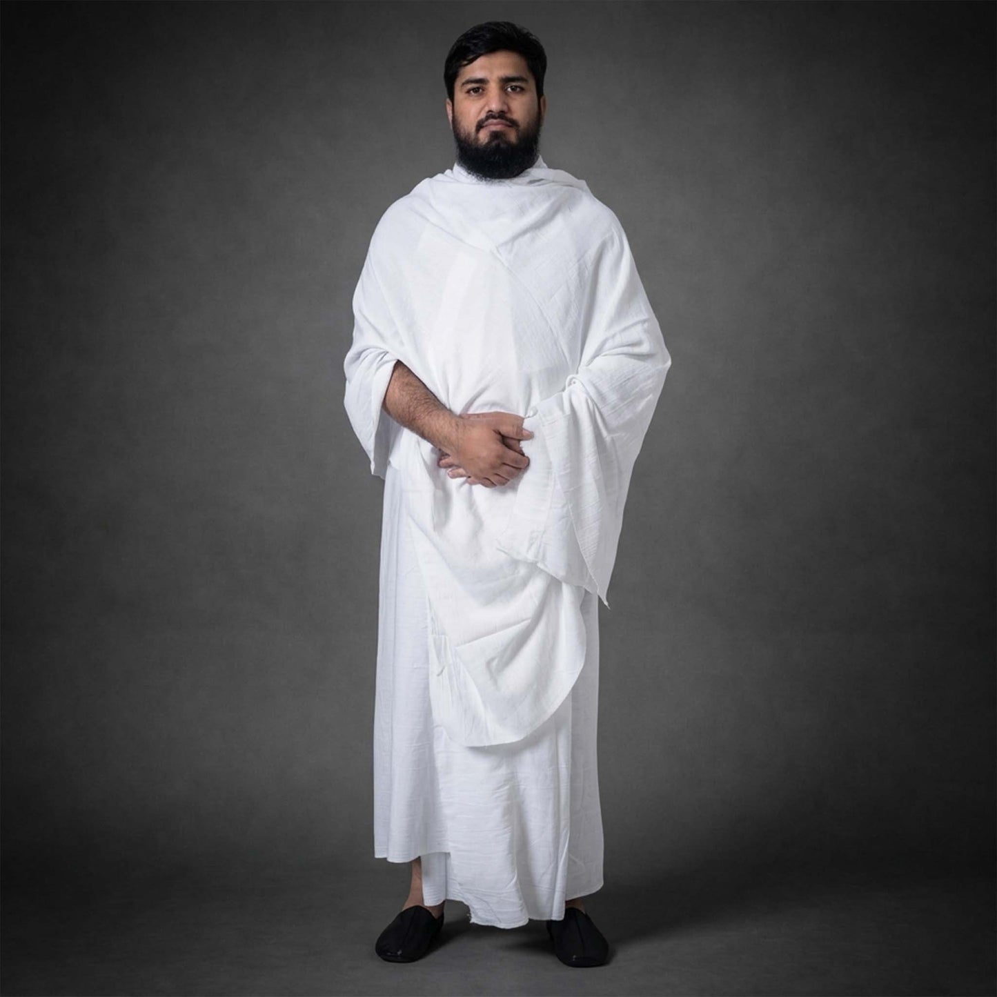 Rukn Supreme — Ultra-Lightweight Plain Cotton Ihram Set for Men (2 Piece)