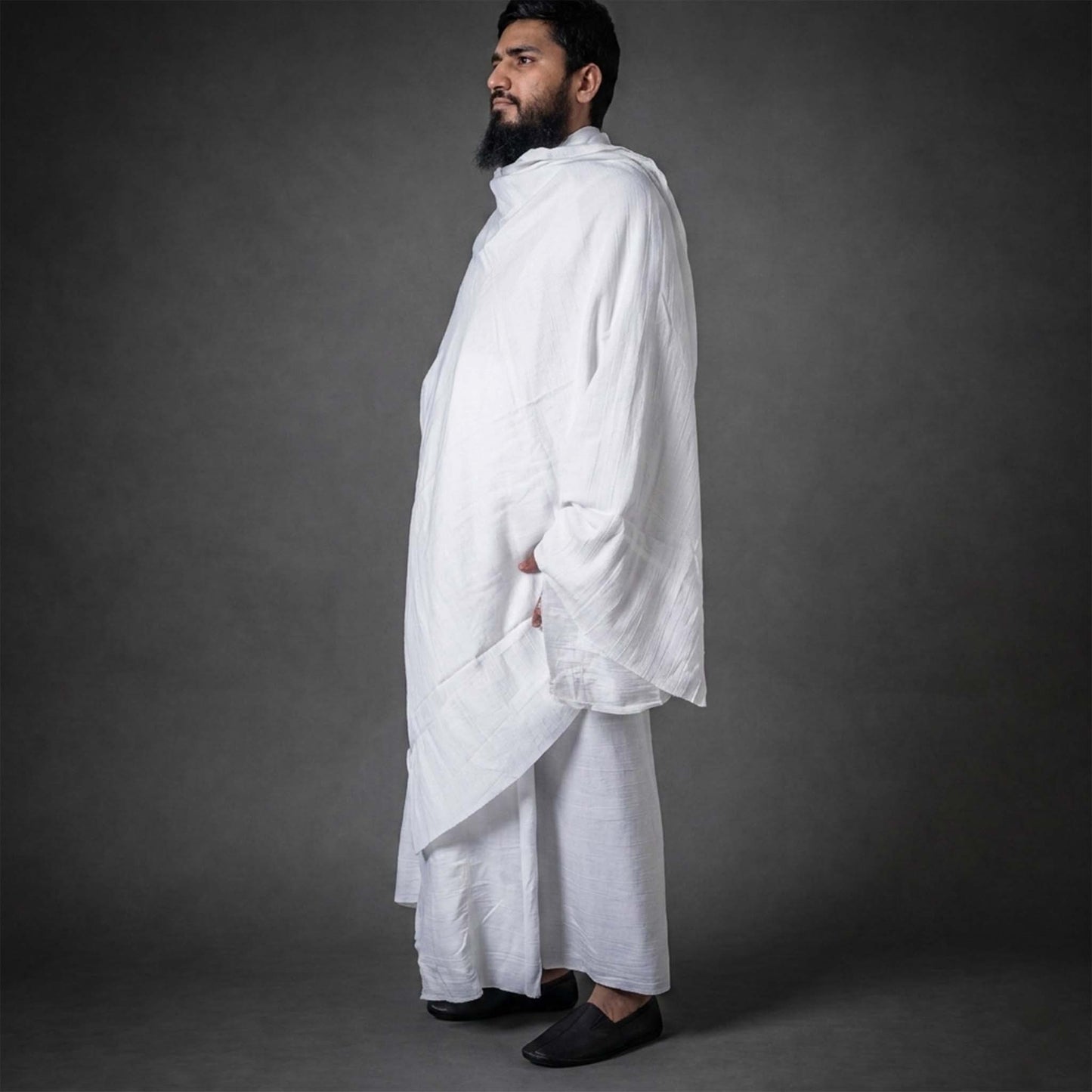 Rukn Supreme — Ultra-Lightweight Plain Cotton Ihram Set for Men (2 Piece)